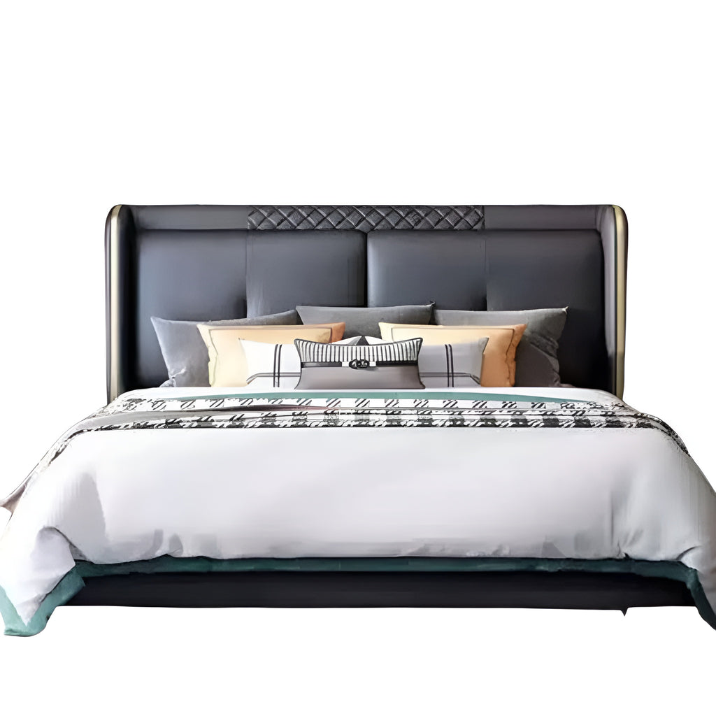 Bellagio Noir Quilted Headboard Bed